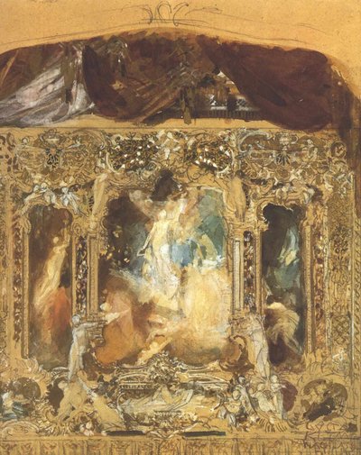 Design for a Theater Curtain by Gustav Klimt